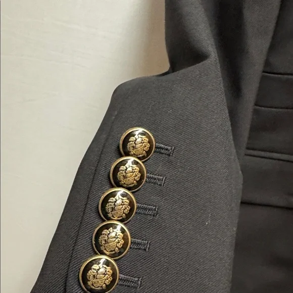 Veronica Beard Black Jacket with Animal Print Accent - Picture 4 of 8